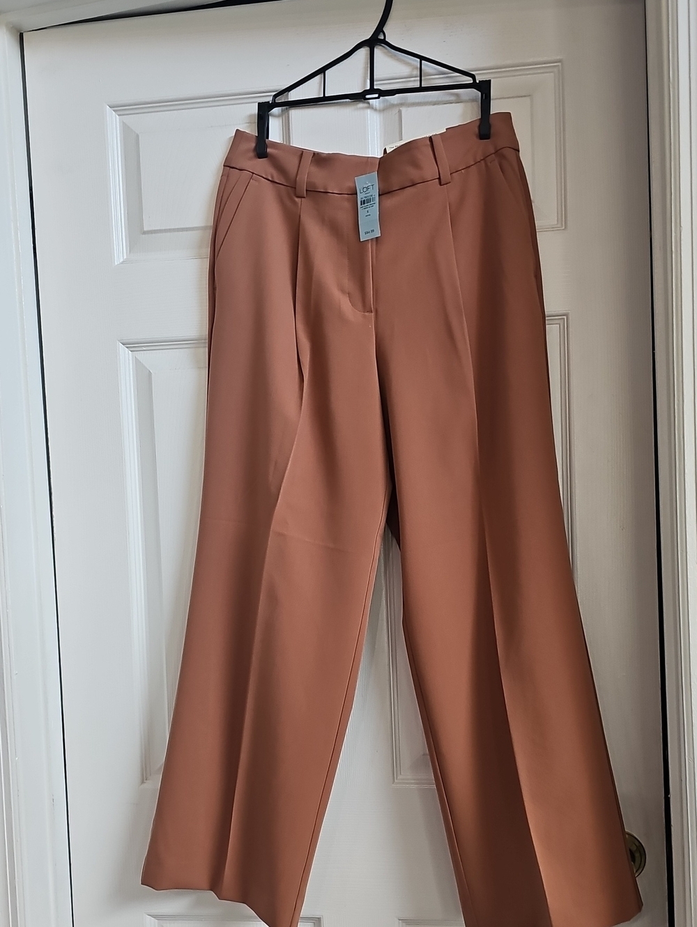 LOFT Wide-Leg Pants in Dusty Terracotta